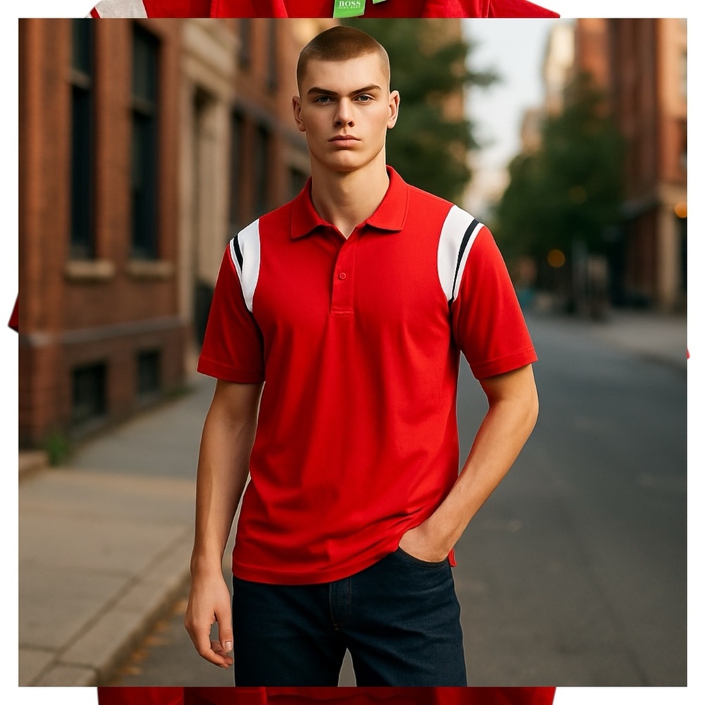 Boss Red Polo Shirt for Men